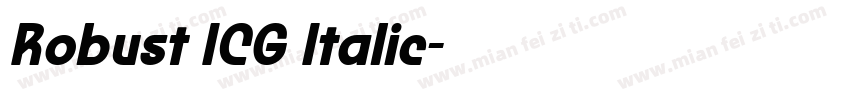 Robust ICG Italic字体转换